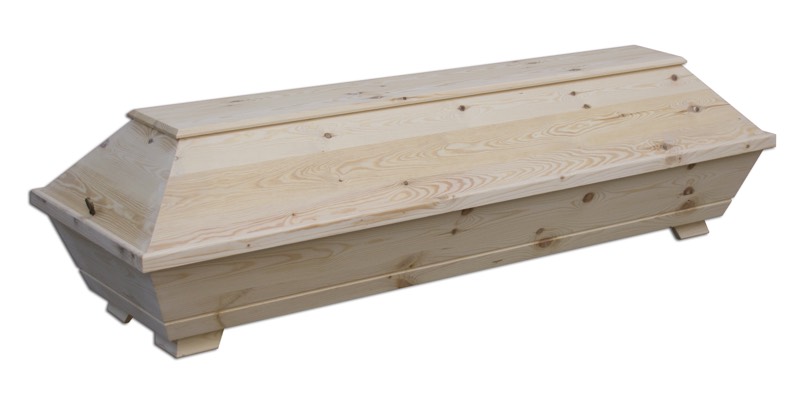 Bonbela Miniatur Sarg Puppenhaus - Birch Holz Halloween Deko 1:12 Maßstab 17,5cm