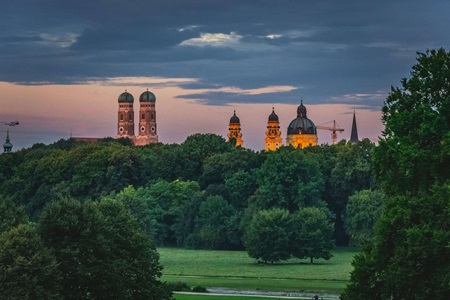 Blick auf Münchens Türme
