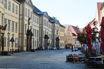 Häuserzeile in der Altstadt von Bayreuth