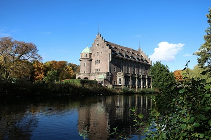 Blick auf Wasserschloss Wittringen in Gladbeck